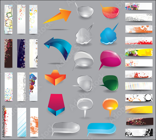 Collection of elements for web design
