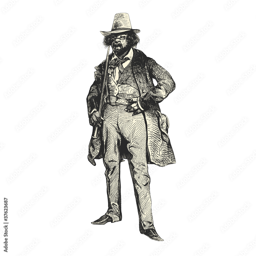 Fototapeta premium Homme en habit