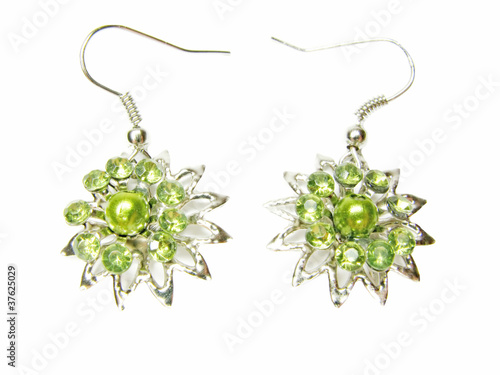 jewelry earrings with btight crystals