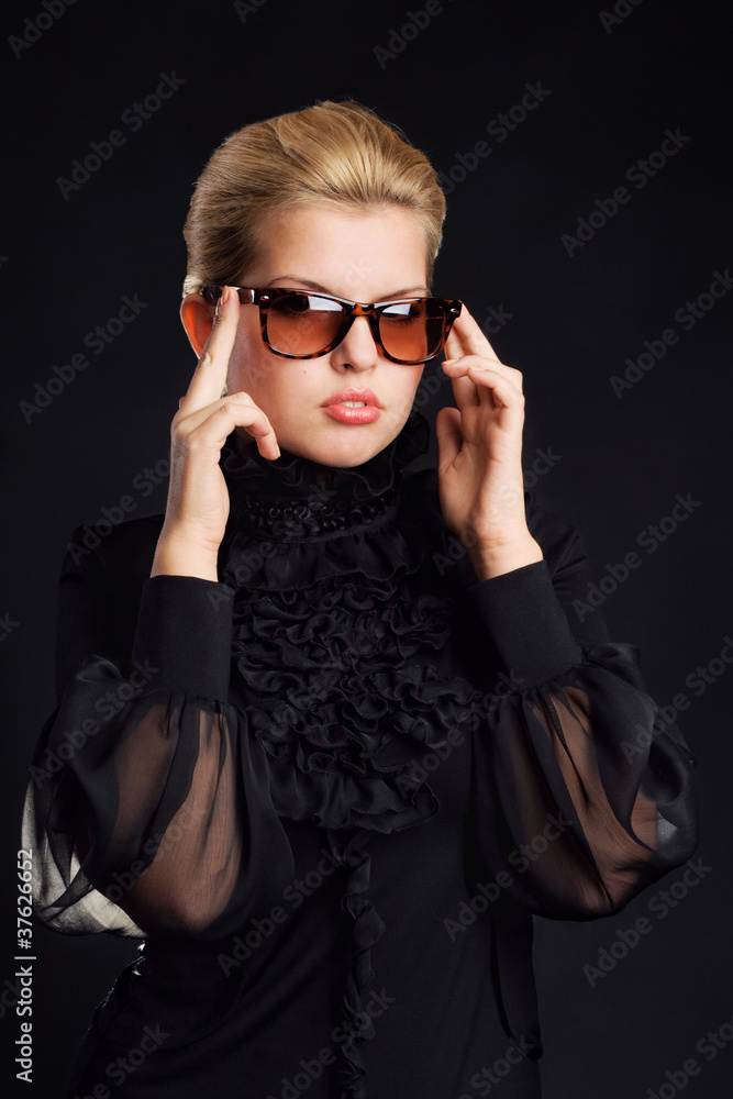 Gorgeous woman in sunglasses Gorgeous woman in sunglasses