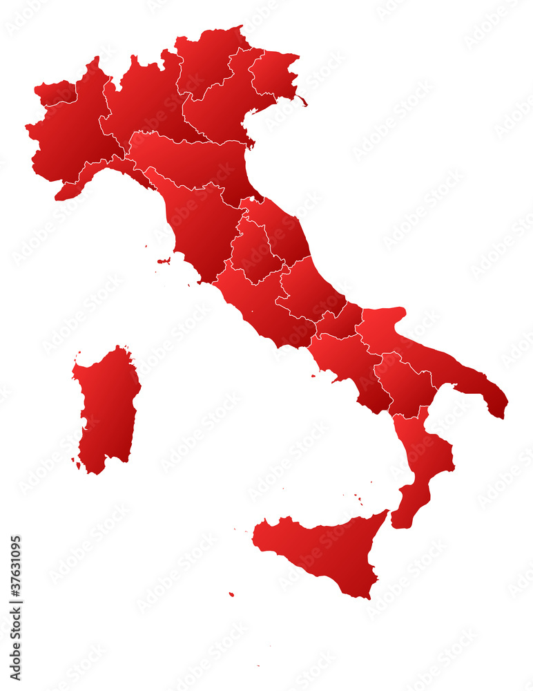 Obraz premium Map of Italy