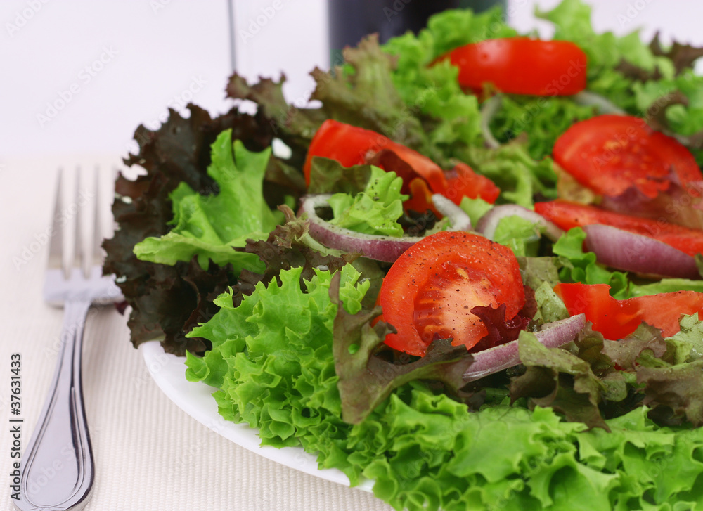 Delicious salad closeup Delicious salad closeup