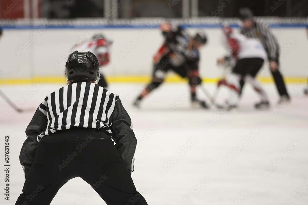 Fototapeta premium Ice Hockey Referee