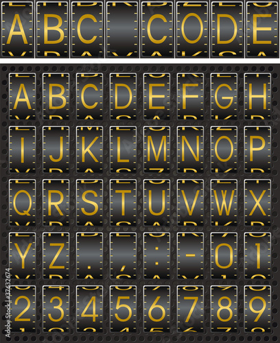 golden code alphabet photo