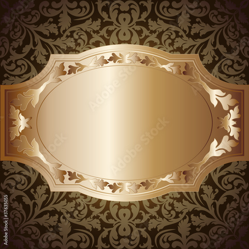 złote tło z ornamentami