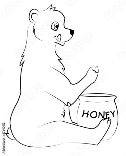 bear with honey