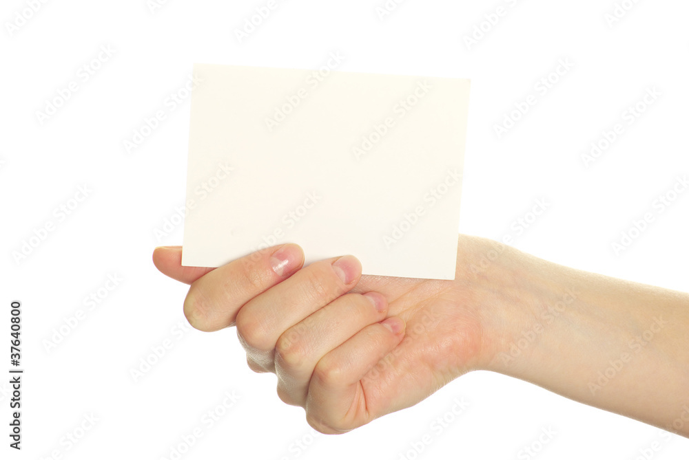 Obraz premium card in hand