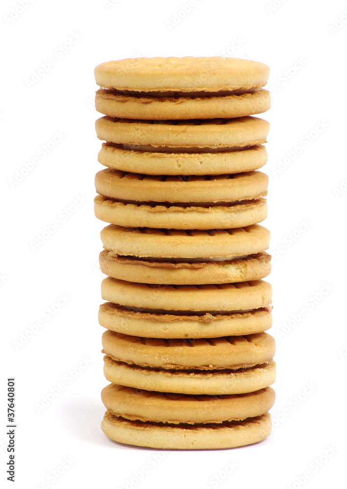 Stacks of cookies Stacks of cookies
