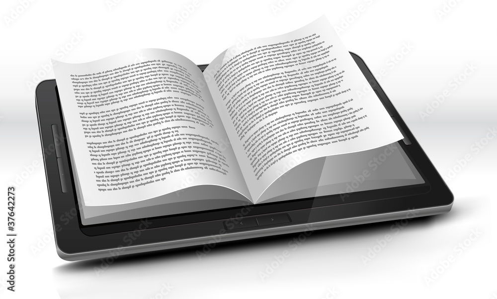 Fototapeta premium E-reader In Tablet PC
