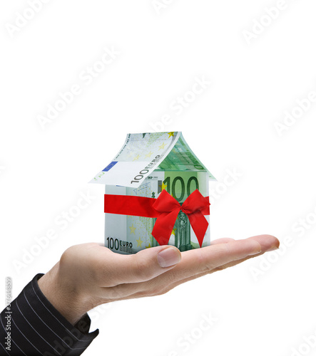 Geldhäuschen in der Hand