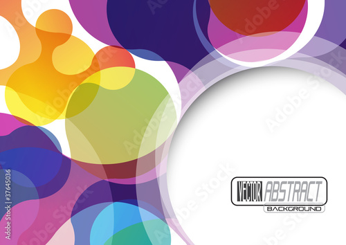 Abstract background with circles # Vector