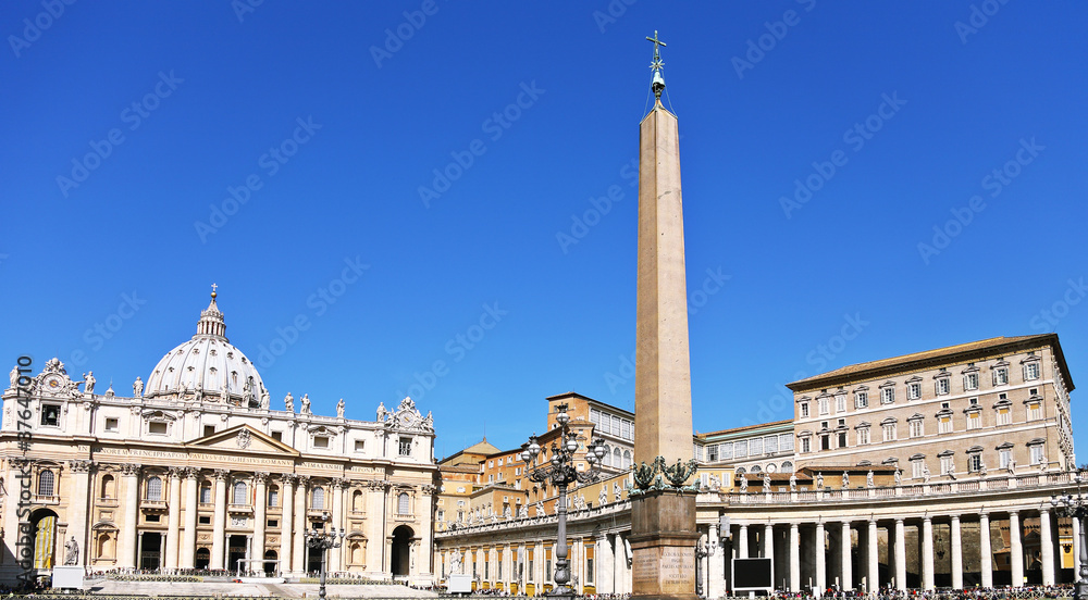 The Basilica of St. Peter in Rome.