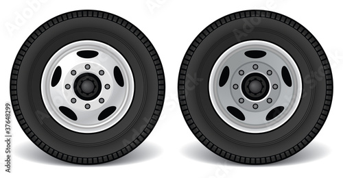 Heavy Duty Truck Rims, Front and Rear