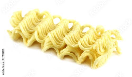 Uncooked noodles