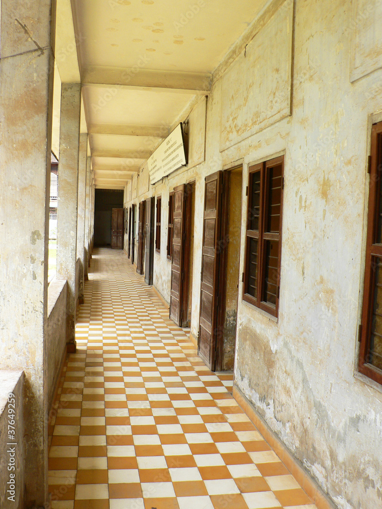 Khmer rouge prison in Cambodia.