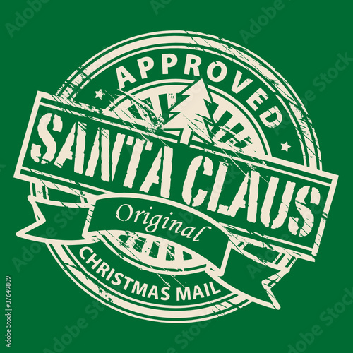 Stamp with text Santa Claus - Christmas Mail