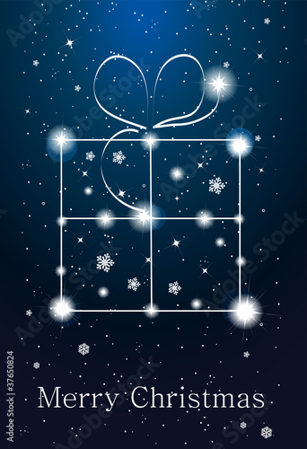 Constellations - gift box on the sky