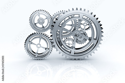 gear machinery and titanium concept