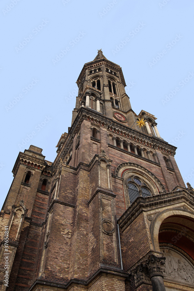 Detailaufnahme der Zionskirche in Berlin