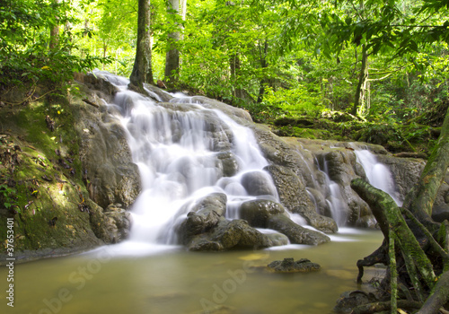 Waterfall in deep forest, South of Thailand