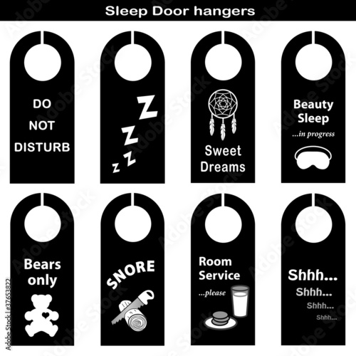 Sleep Door Hangers