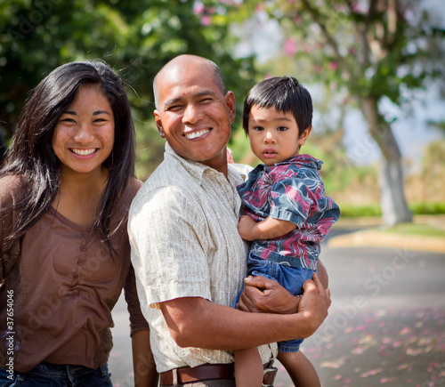 Quadro su tela Happy Island  Family