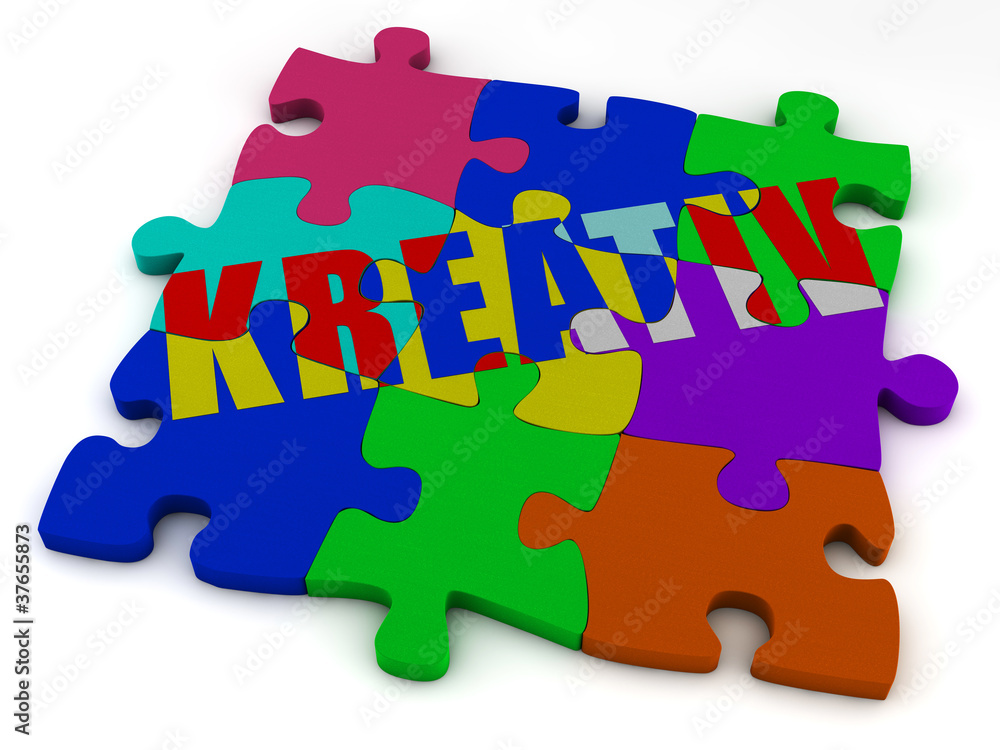 Kreativ - Puzzle - Bunt