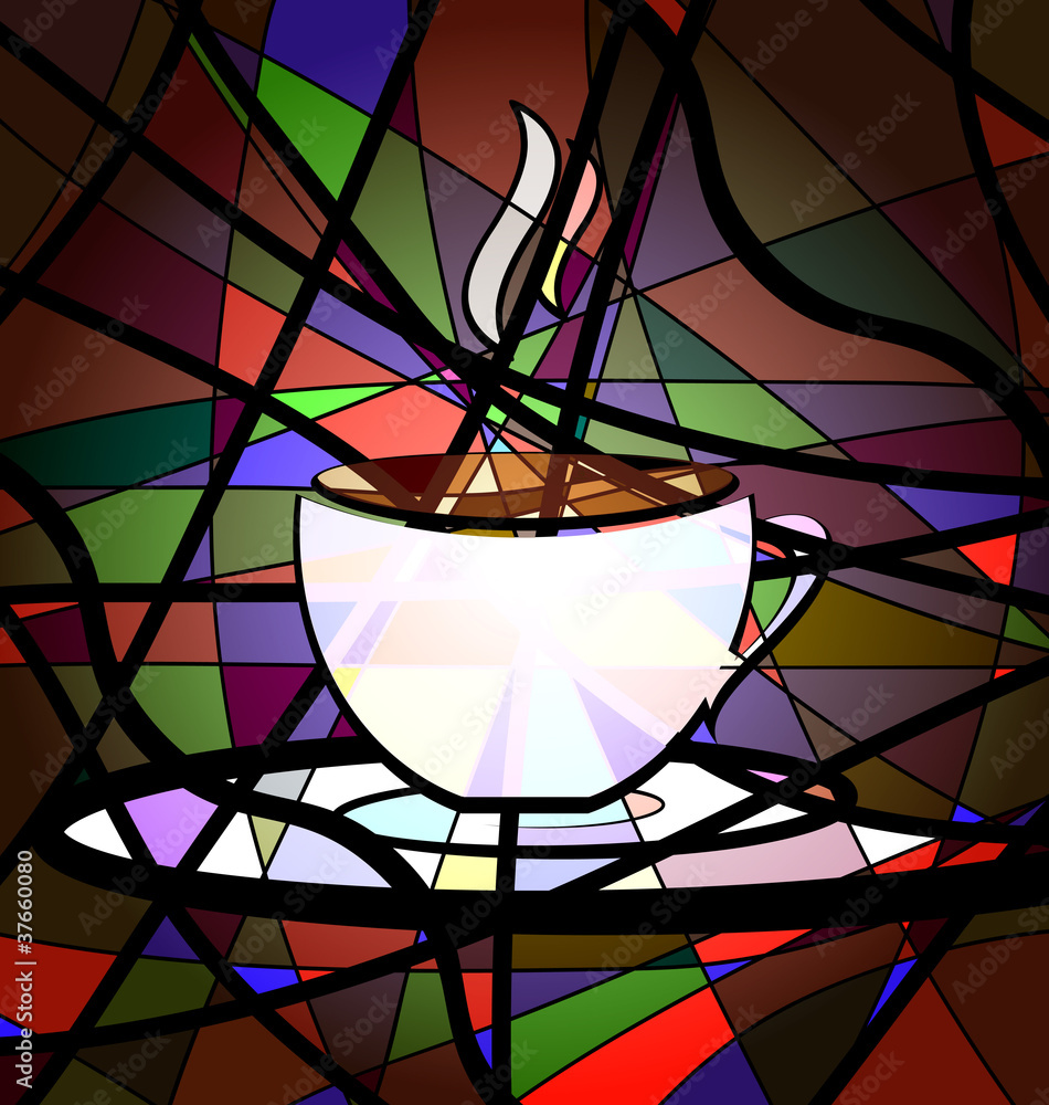 Fotografie abstract background cup of coffee