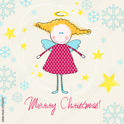 Cute angel illustration