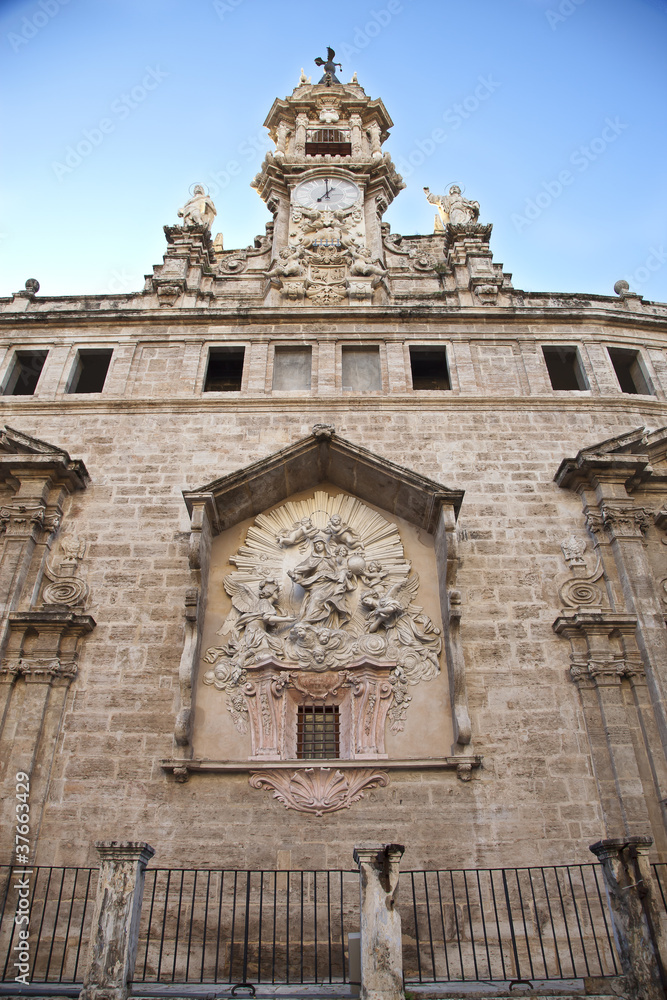 Obraz premium Fachada de la iglesia de los Santos Juanes. Valencia
