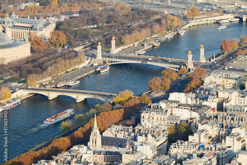 Seine Bridges From Above, Paris