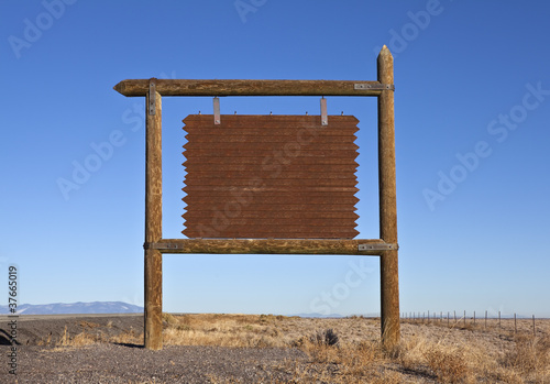 Western Blank Highway Messa...