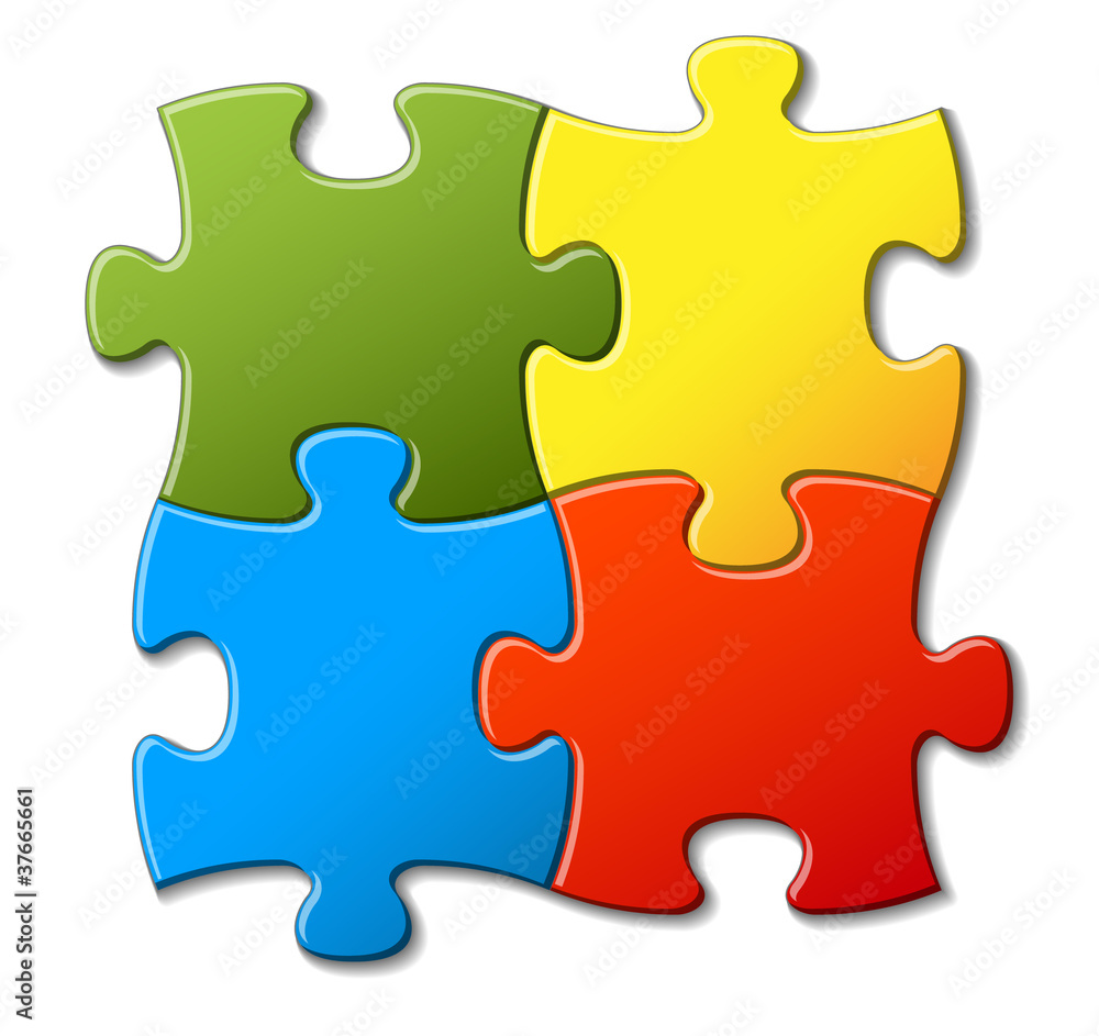 Abstract vector puzzle background Abstract vector puzzle background