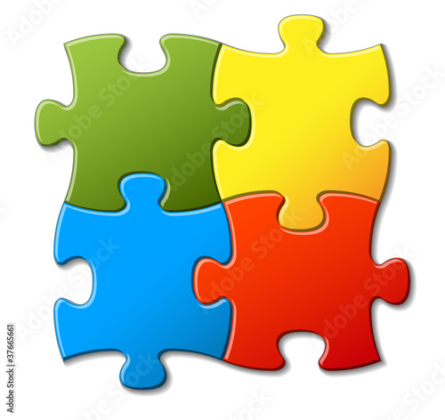 Abstract vector puzzle background