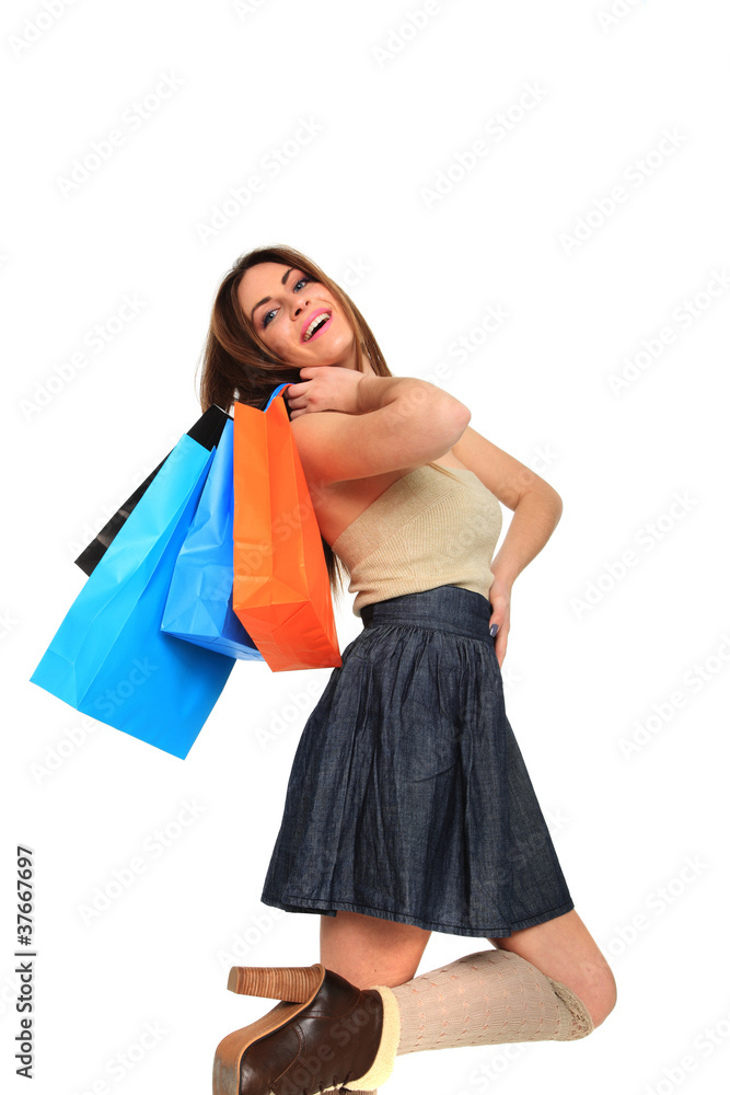 sexy shopping girl