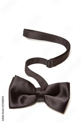 Black bowtie isolated on white