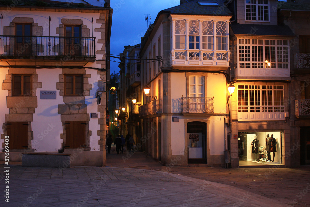 small town on the coast of Galicia (Viveiro, Spain)