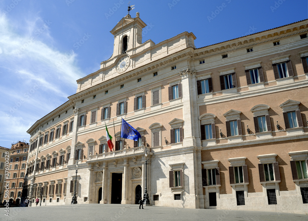 Obraz premium Montecitorio, Izba Deputowanych, Rzym