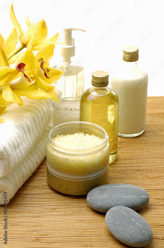 Calm and relaxing spa setting Calm and relaxing spa setting