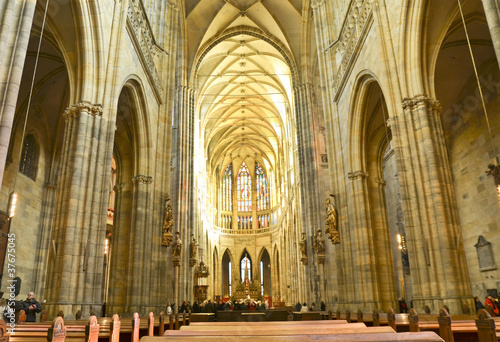 Interior of St. Vitus Cathedral © warmcolors