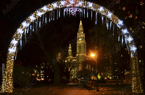 Vienna Cathedral near the Christmas Market