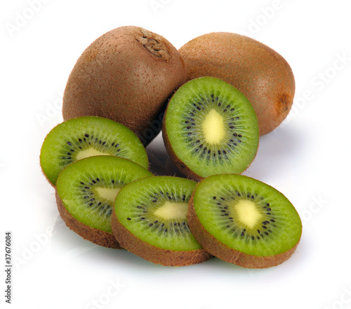 ripe kiwi and segment