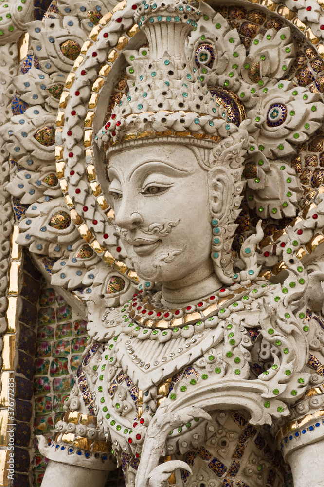 Buddha statue in Thai style molding art.