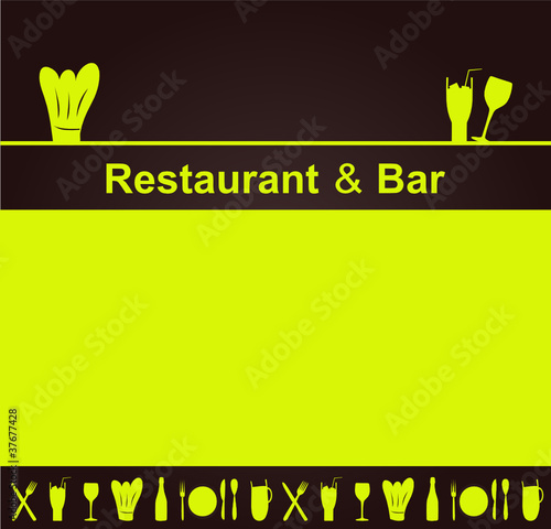 menu ou set de table restaurant