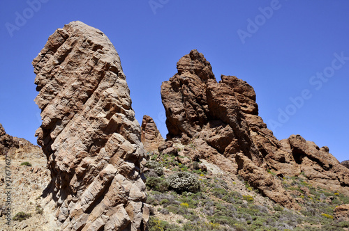 Lava rocks in the island of Tenerife