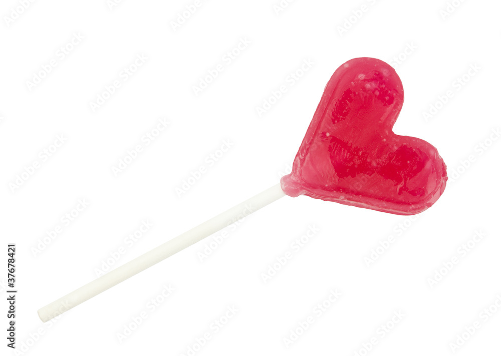 herzförmiger Lolli herzförmiger Lolli