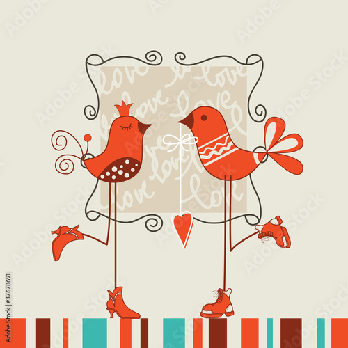 Birds romantic date