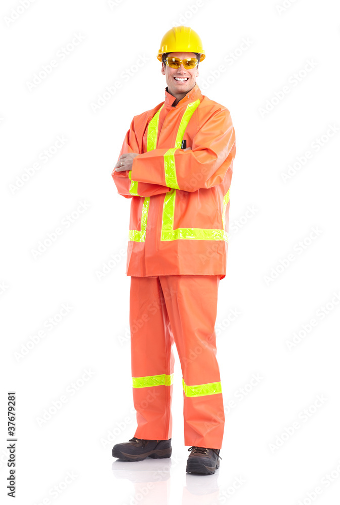 Handsome smiling contractor. Handsome smiling contractor.