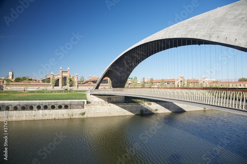 modern footbridge