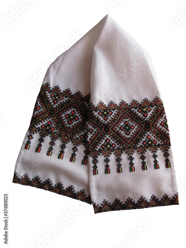 traditional Ukrainian embroidered towel